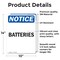 Signmission Batteries, 10 in W x Rectangle, Vinyl Decal OS-2PACK-NS-D-1014-V-10300 - alternate 4